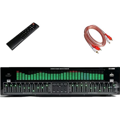 Equalizer, Bluetooth 5.3, Dynamische Audio-Visualisierung, grün, 220 V (1/2)