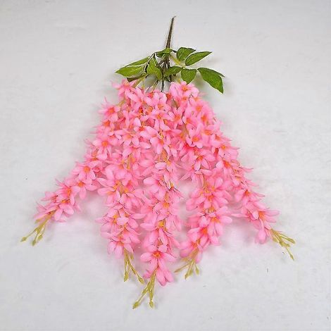 Guirlande florale décorative lilas glycine, guirlande de fleurs de lilas, décoration de mariage, plante suspendue pour la maison et les fêtes.rose (1/5)