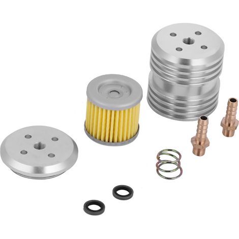 Ce filtre à huile est compatible avec la Suzuki DR Z110, prolongeant sa durée de vie et améliorant ses performances et son efficacité de filtration. Il peut remplacer le filtre à huile en aluminium de (1/2)