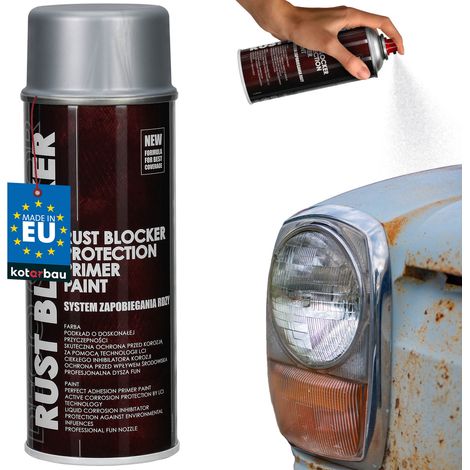 Vernice spray antiruggine per recinzioni e cancelli in metallo, colore argento RAL 9006 400