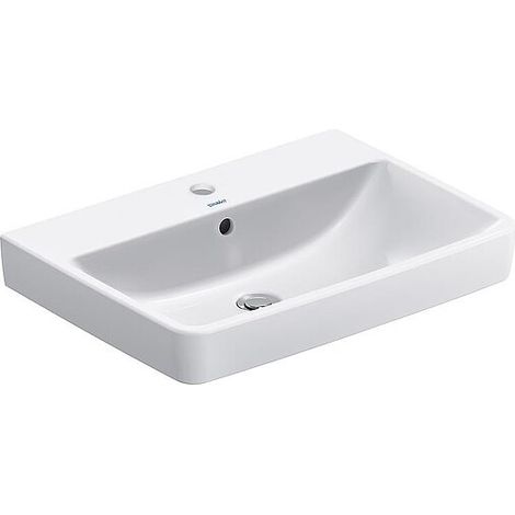 Duravit No.1 Waschtisch, 1 Hahnloch, mit Überlauf, 650x460mm, (1/5)
