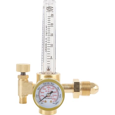 Débitmètre argon régulateur de pression soudure TIG 4000 PSI poste à souder MIG détendeur testeur filetage mâle 5/8 (1/5)