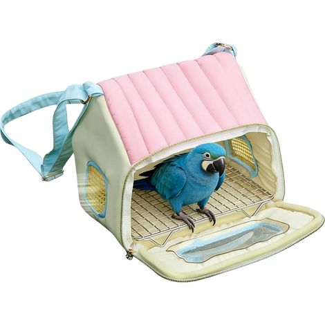 Gabbia da viaggio per uccelli - Traspirante - Portatile - Calda - e Borsa per il trasporto impermeabile - Animali domestici Borsa per il trasporto - pappagalli - parrocchetti - piccioni