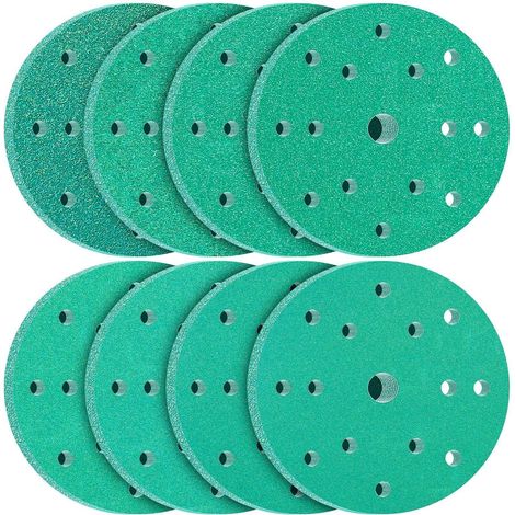 Schleifpapier 150mm 15 Loch-Gr&xFCn 80 St&xFCck K&xF6rnung MIX (1/5)