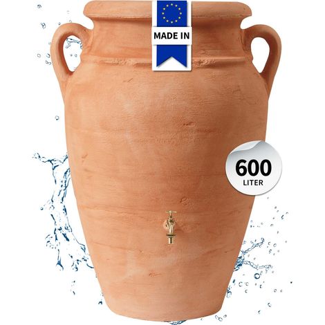 GARANTIA Regentonne ANTIK Amphore 600 Liter terrakotta
