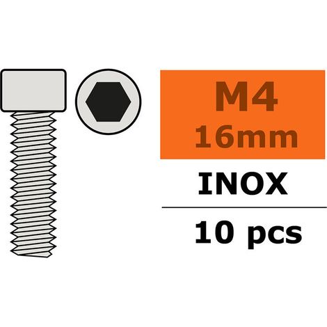 Revtec - Hex Socket Head Screw - M4X16 - Inox - 10 pcs