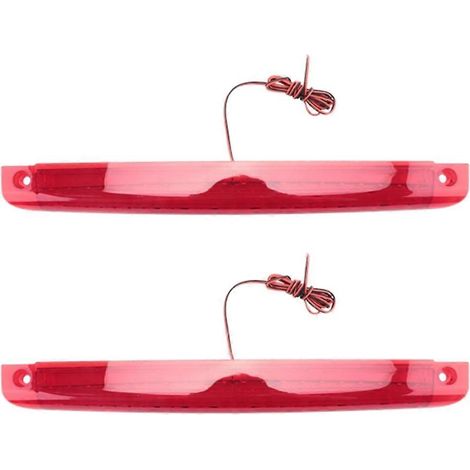 2 Stück Universal-Brems- und Rücklicht, rot, 12 V, 20 LEDs, 3. Stufe, hoch montiert, JXLGV (1/5)