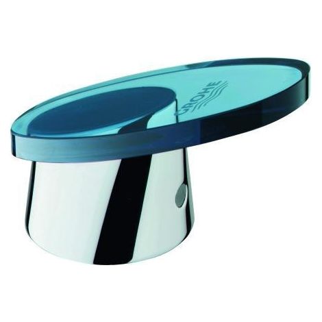 Tête de levier TARON pour mitigeur EH chrome / verre bleu GROHE