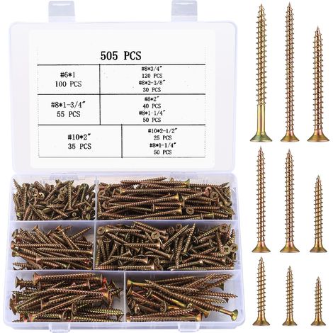 505 vis laiton autotaraudeuses bois M3 M4 M5 tête plate cruciforme (1/5)