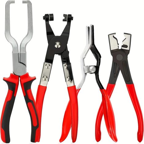 Pinces serre-durite 4 pièces, pour automobile et électricité (1/4)