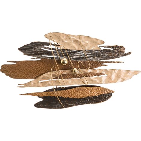 Wall Decor Multicolour Iron Hanging Vertical & Horizontal Metal Wall Accent Piece Glam LAHEEN
