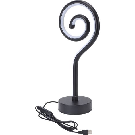 Lampe de chevet LED à intensité variable (3 couleurs), design unique, idéale pour la chambre et le salon, en aluminium, poids : environ 350 g