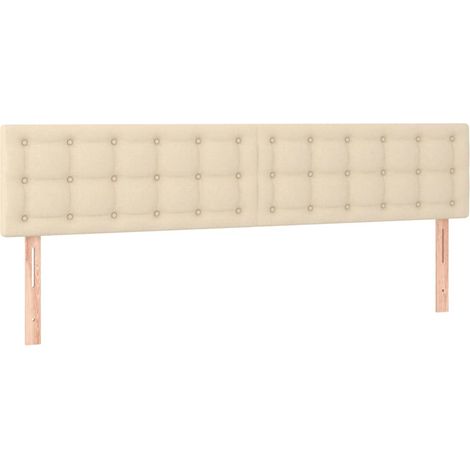 Maison Exclusive - Cabeceros tela crema 180x5x78/88 cm (1/5)