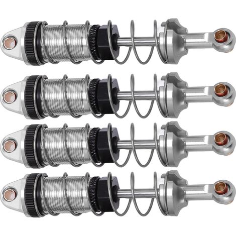 Amortisseur hydraulique en alliage pour voiture RC MN128 MN86 G500 1/12, couleur argent (1/5)