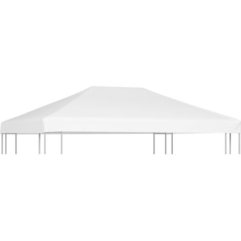 Toile de toit de belvédère 270 g/m² 4x3 m Blanc (1/5)