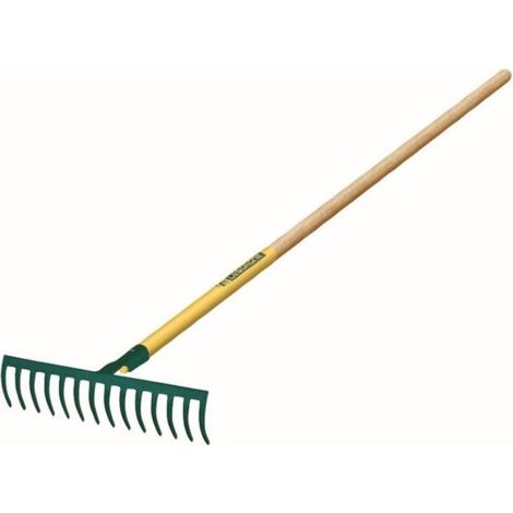 Râteau 14 dents courbes manche bois 150 cm certifié PEFC 100% - Leborgne (1/2)