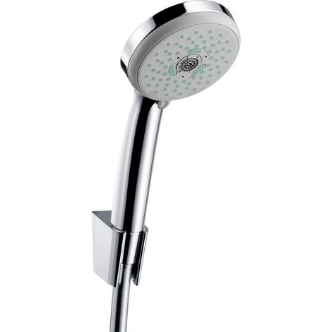 Hansgrohe Croma 100 - Set soffione, 3 getti, supporto doccia e flessibile, cromato 27593000 (1/5)