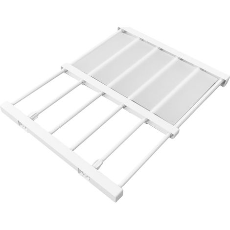 Étagère coulissante à tringle, longueur ajustable, gain de place, sans clous, extensible, pour placards et étagères à chaussures, largeur 42 cm, longueur 30-40 cm / 11,8-15,7 pouces (1/5)