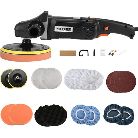 Dengmx-Polisseuse tampon 1400 W 7 pouces/6 pouces - verre, 7 pouces, 1400W - automobile / bricolage (1/5)