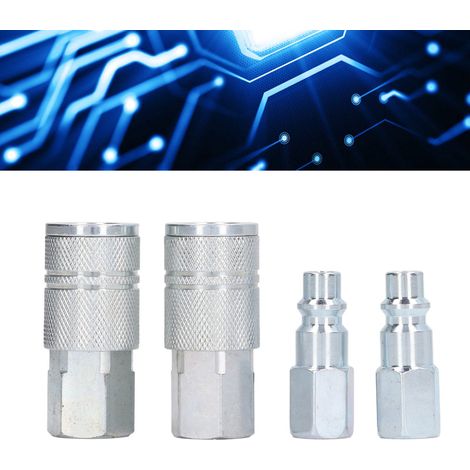 Kit adaptateur pour outils pneumatiques de type américain 3/8" NPT, raccord rapide pour tuyau d'air, kit de connexion pour accessoires de compresseur d'air industriel I/M (1/5)