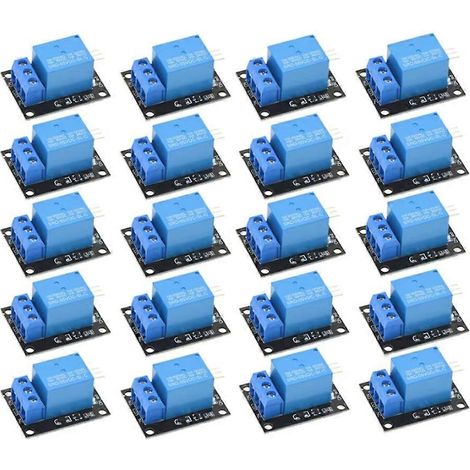 20 5V KY-019 Relaismodule, 1-Kanal-Relaismodul, Erweiterungsplatine für PIC, AVR, DSP, ARM und Arduino. (1/5)
