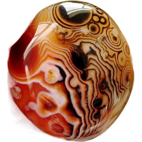 Pierre de dentelle naturelle Sardonyx Agate Palm Hand Play Fournitures de sorcellerie Décor spirituel Décoration de la maison Cristaux Collections de la maison (1/5)