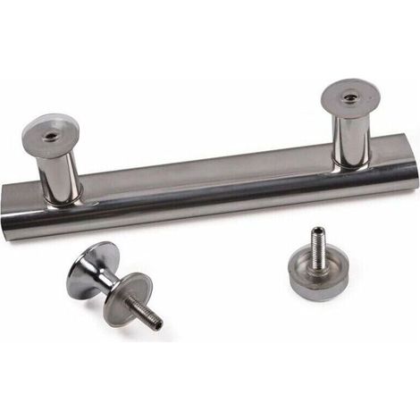 2 poignées de porte de douche en acier inoxydable chromé. 145mm. pour salle de bain et cuisine (1/5)