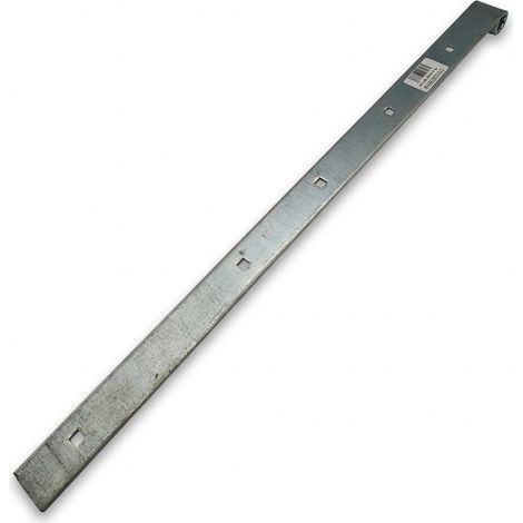 Penture forte - 80 cm - Acier zingué - 6 trous carrés pour boulons Japy - 80 ZG - EAN 3202672428351 - Fabriqué en France - Voir photos pour détails (1/4)