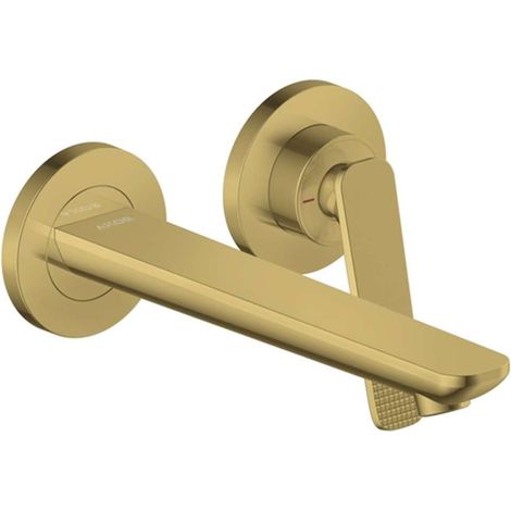 EH-WT-MI AXOR Citterio C pour Wd-mon, sortie 193 mm, coupe cubique polie, or ouvert (1/2)
