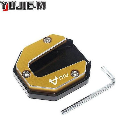Für Niu U1 U+ N1s Us U1c U1b Uqi Motorradzubehör Seitenständer-Verlängerungsplatte Fußseitenhalterung Ständer vergrößern Polster - Gold (1/5)