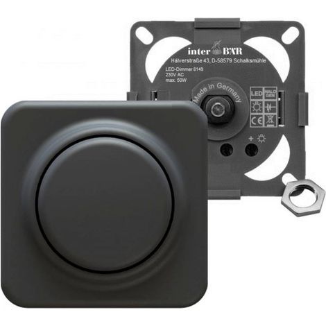 interBär 8149-000.01 Dimmer da incasso per mobili Nero