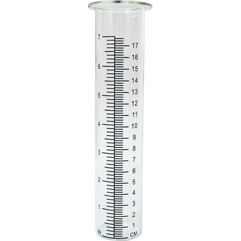 Pluviomètre en plastique résistant au froid – Mesure jusqu'à 17 cm – Pour jardins et cours – Dimensions 21 x 5,7 x 4,4 cm (1/5)