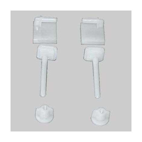 COPPIA SUPPORTI IN PVC PER SEDILI IN ABS -