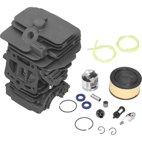 Kit piston-cylindre 44 mm avec filtre à air, joint d'huile, durite d'essence et poire d'amorçage pour tronçonneuse Stihl MS251