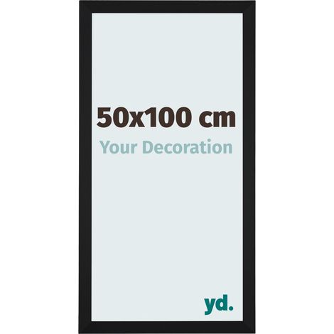 yd. - Cadre photo 50x100 - Noir Mat - MDF - Catania (1/5)