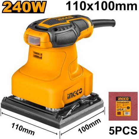 Ingco Lijadora orbital de mano 240W PS2416