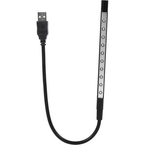 Lampe LED USB Portable – Flexible et Rotative, Mini Lumière de Lecture pour Ordinateur Portable, Clavier et PC (1/5)