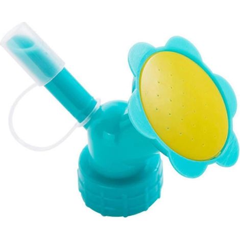 Plant Watering Nozzle 2 in 1 Bottle Sprinkler Head for Garden Seedlings and Flowers Blue (1/5)