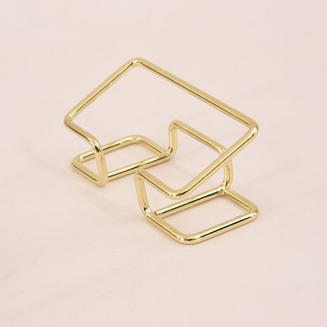 Porte-Cartes De Visite En Métal - Boîte De Rangement Dorée Pour Bureau - Design Élégant Et Durable - 1 Pièce (1/5)