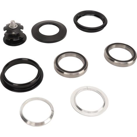 Jeu de direction de vélo 44 mm en alliage d'aluminium étanche à double roulement, pivot droit, pièces de vélo encastrées pour VTT et vélo de route (1/5)