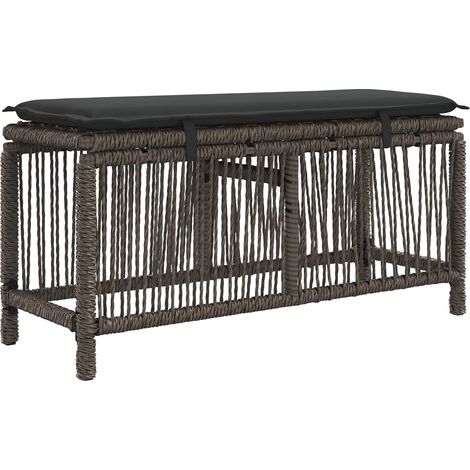 Maison Exclusive - Garten Essgruppe 3 pcs Grau und Dunkelgrau Pol