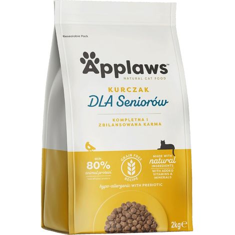 APPLAWS Senior Poulet - croquettes pour chat - 2 kg