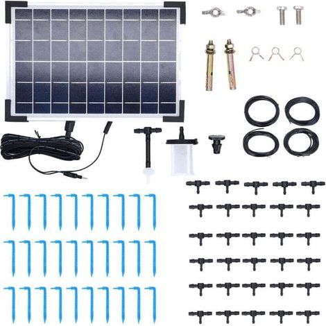 Système d'Arrosage Automatique Solaire 10 Modes de Minuterie Haute Efficacité Système d'Irrigation Solaire Multifonctionnel 9V 5W (1/4)