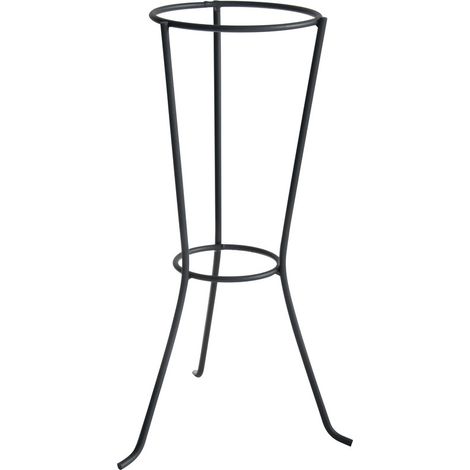 [NUNCA USADO] Columna antracita H. 56 cm para maceta de 20-22 cm - acero epoxi REFORMADO LOUIS MOULIN