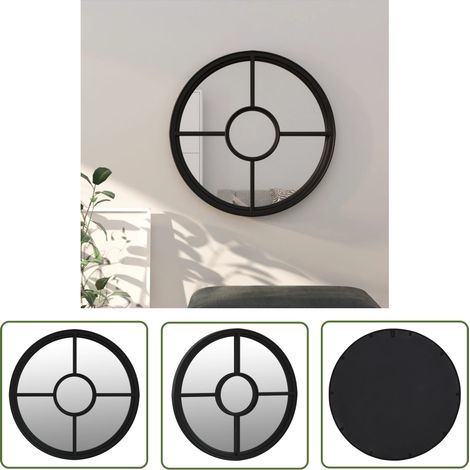 Miroir Luxueux, Miroir chambre, Noir 40x4 cm Fer OIB1790E (1/5)