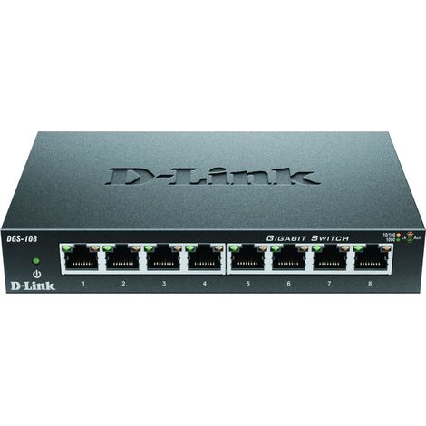 DLink Deutschland Gigabit Switch 8-Port Layer 2 DGS-108/E (1/5)