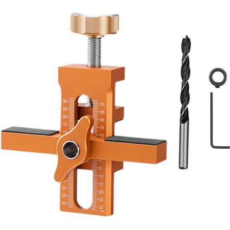 Gabarit d'installation de porte d'armoire de précision, gabarit d'installation Avec foret 10mm de porte d'armoire, pour un positionnement rapide des (1/5)