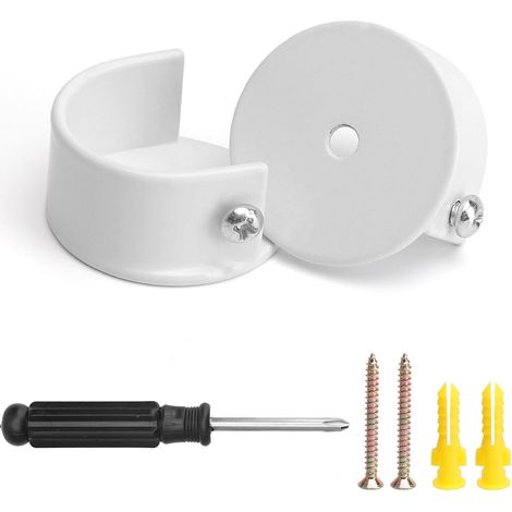 2 Pièces Tringle Rideau, 28mm Support Tringle Penderie (1/5)