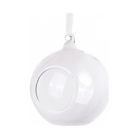 Pallina di vetro da 10 cm con nastro, 4 pezzi KS10