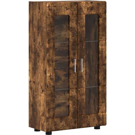 Credenza con lo scaffale FLORIN Rovere fumé 55,5 x 29 x 100 cm vidaXL